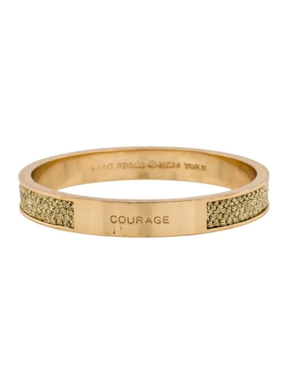 Kate Spade New York Courage Bangle Bracelet Golden Tone